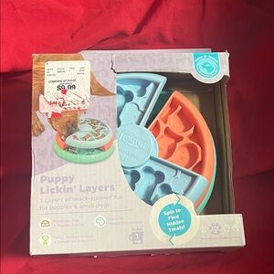 Puppy Lickin' Layers Interactive Toy - Blue and Orange